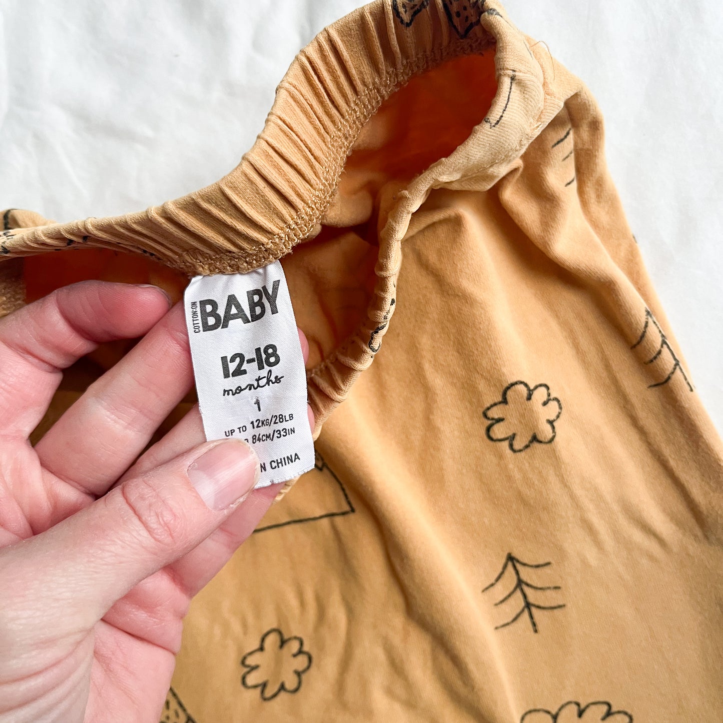 Cotton on baby pants, size 1