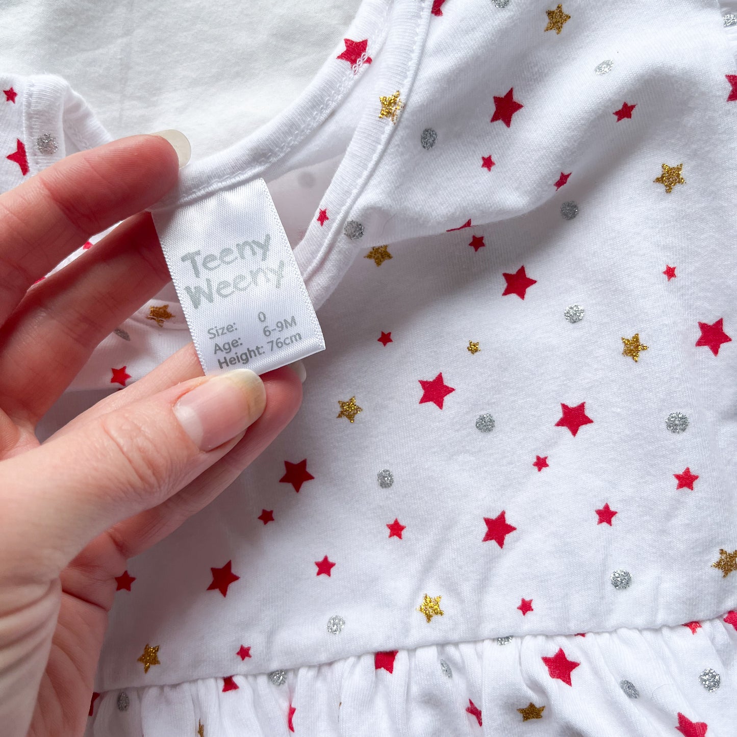 Teeny weeny Christmas top, 6-9m