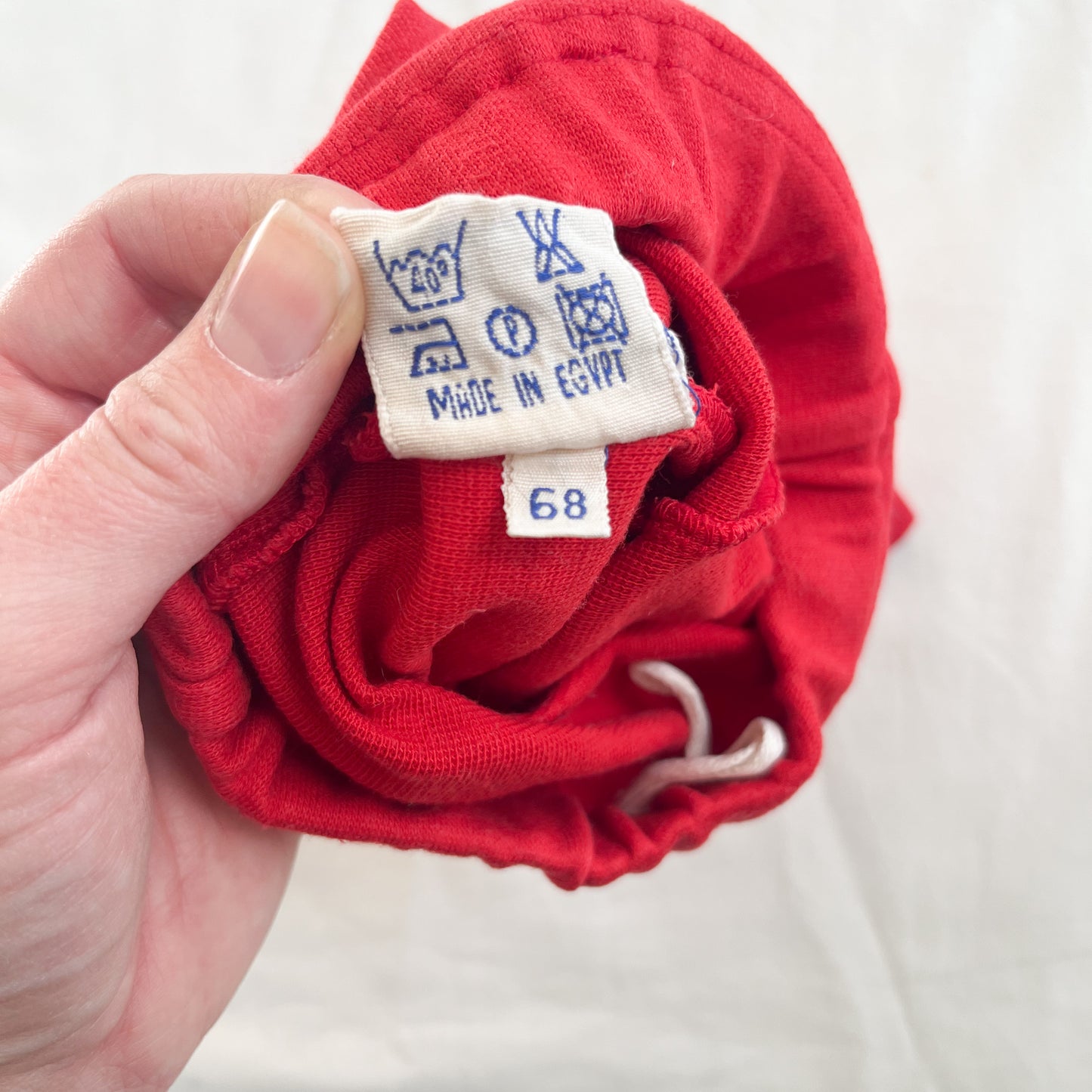 Cotton pants (made in Egypt), 3-6m (small fit)