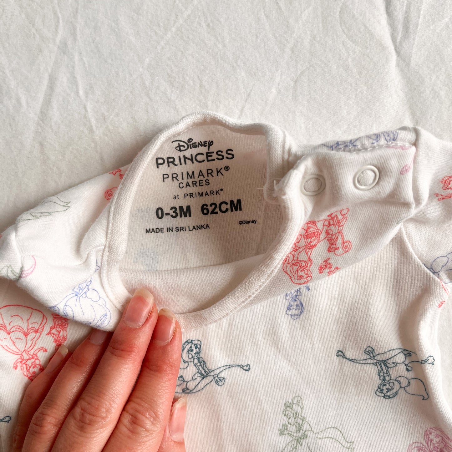 Disney princess bodysuit, 0-3m