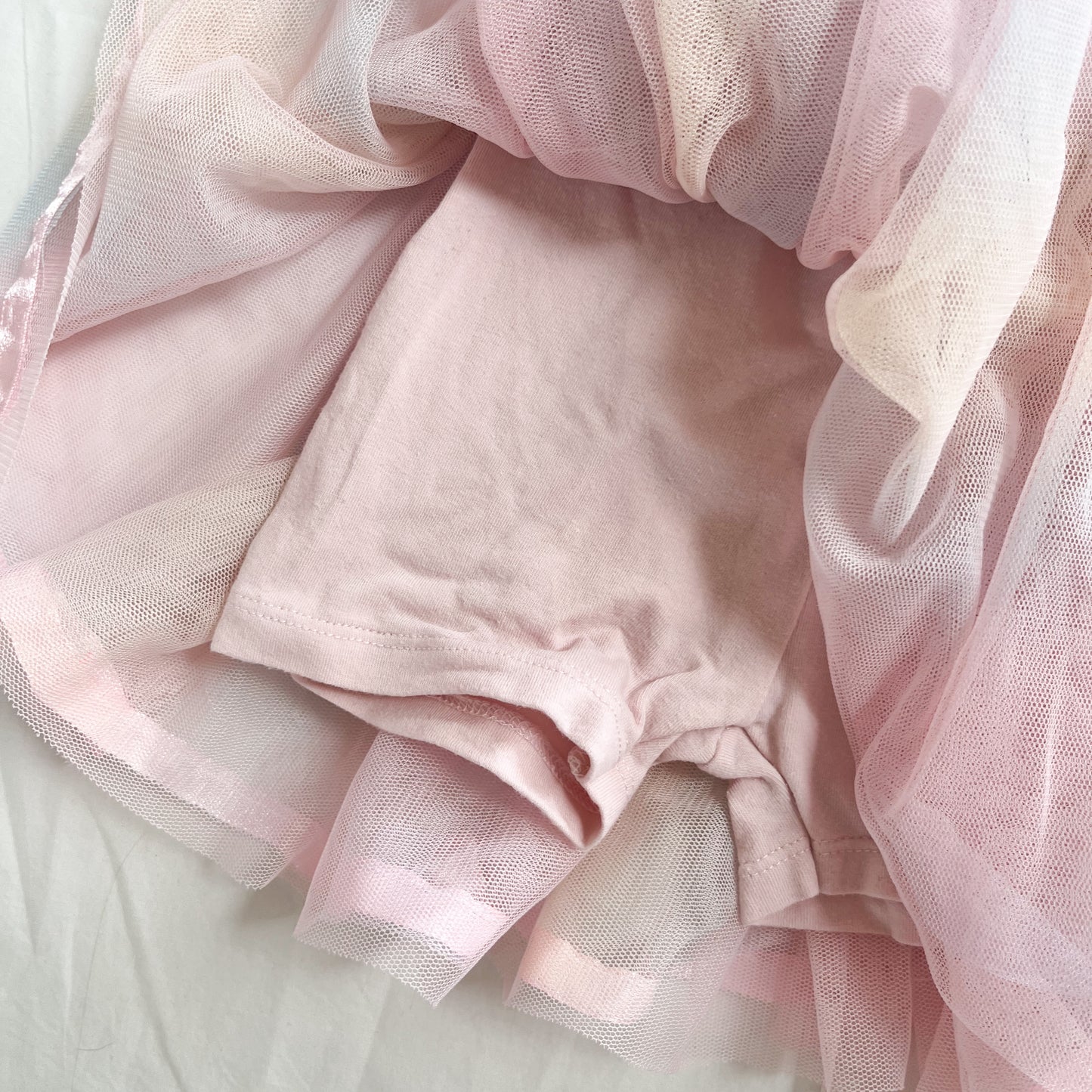 Rainbow tutu with shorts, size 1