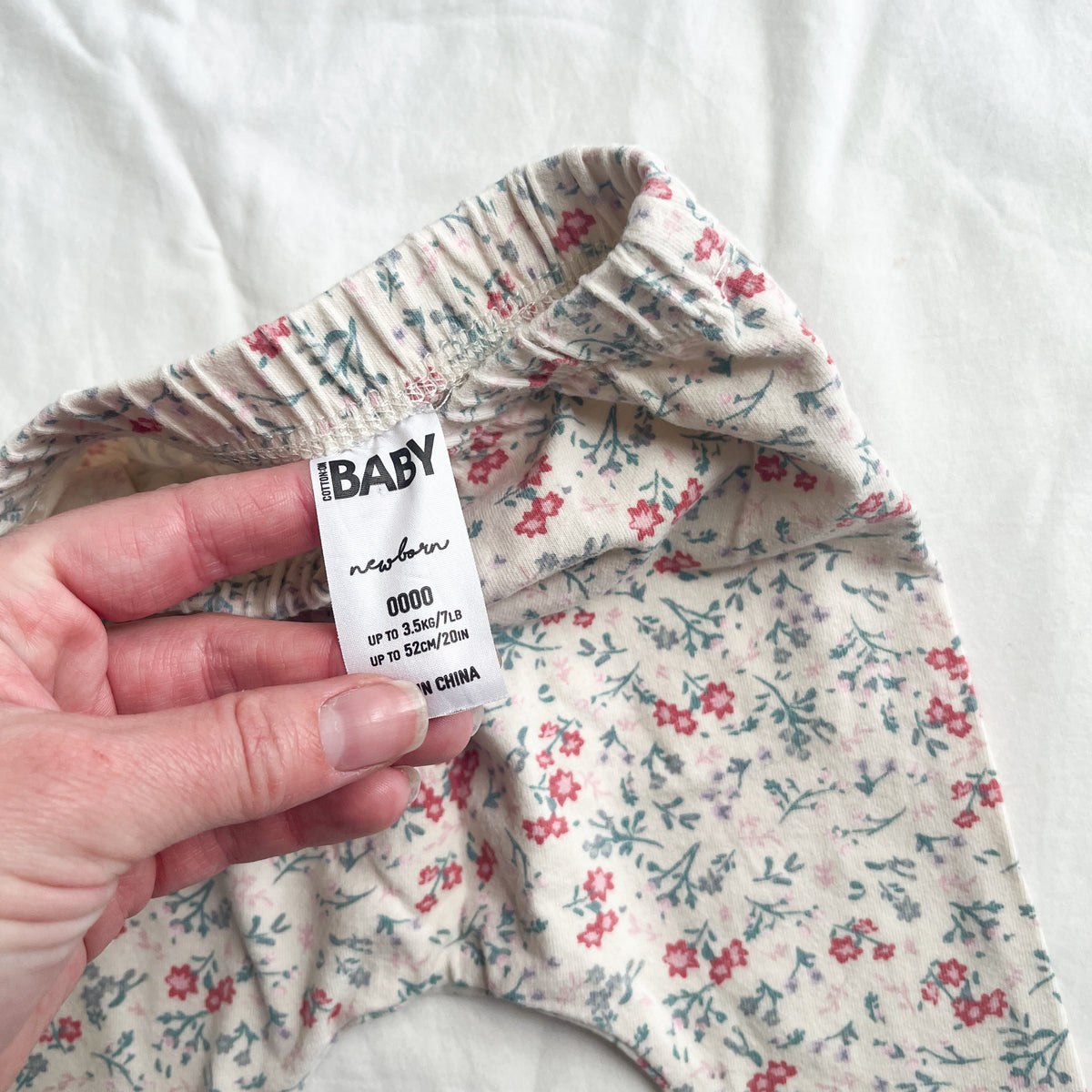 Cotton on baby pants, NB