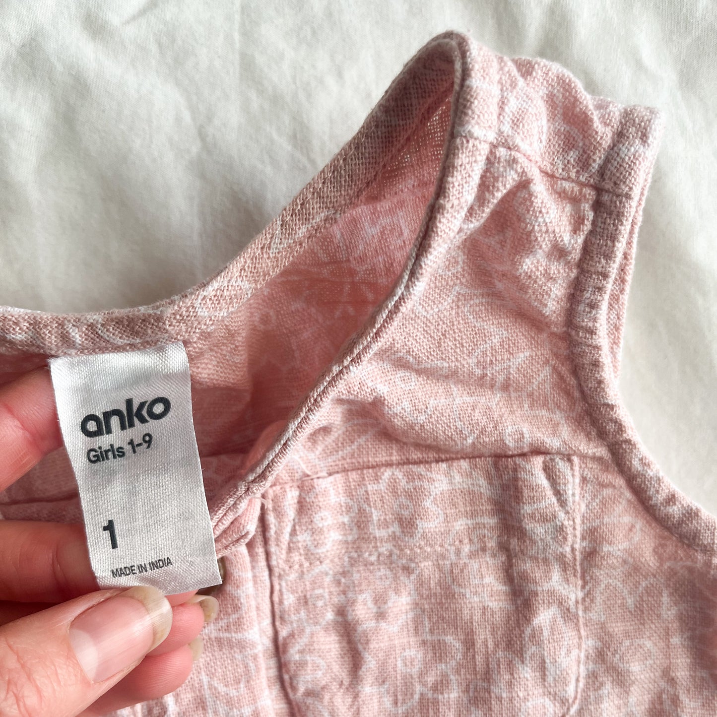 Pink dress, size 1