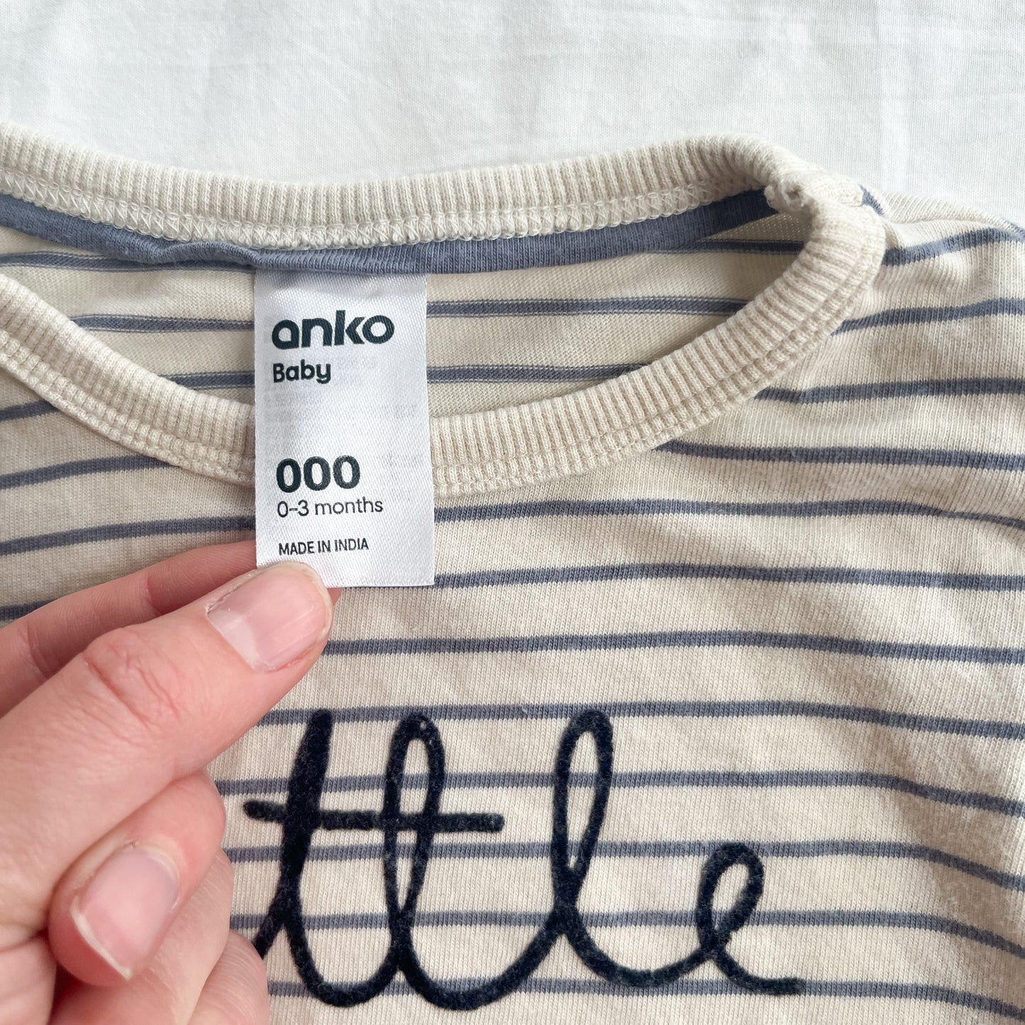 Stripe top, 0-3m