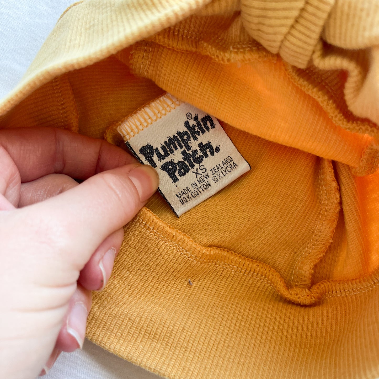 Vintage pumpkin patch hat, 0-3m