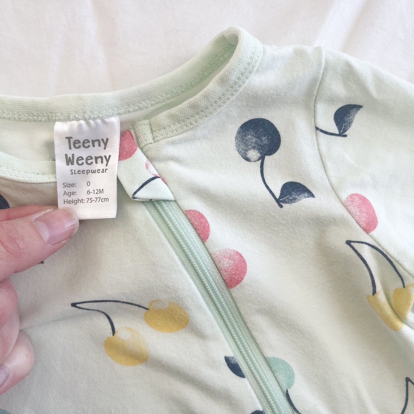 Teeny weeny sleepsuit, 6-12m