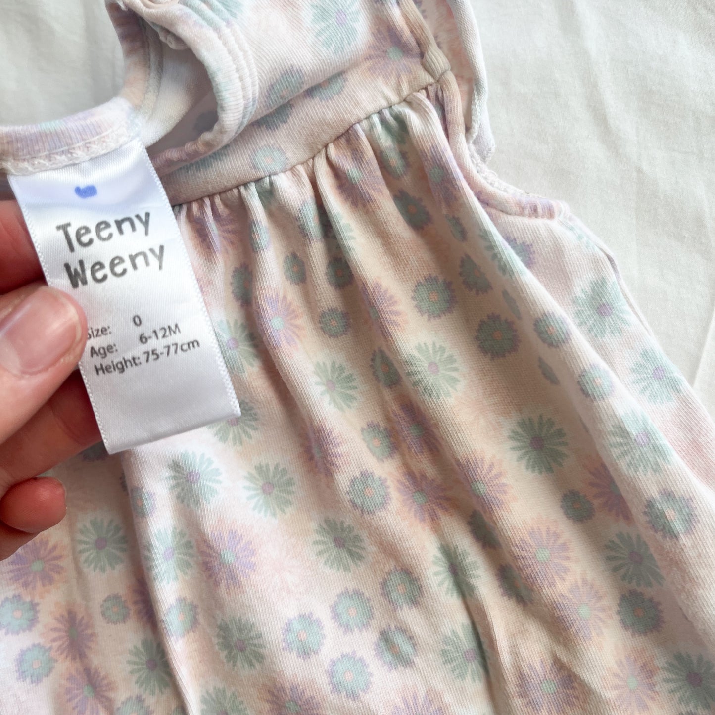 Teeny weeny bodysuit/dress, 6-12m