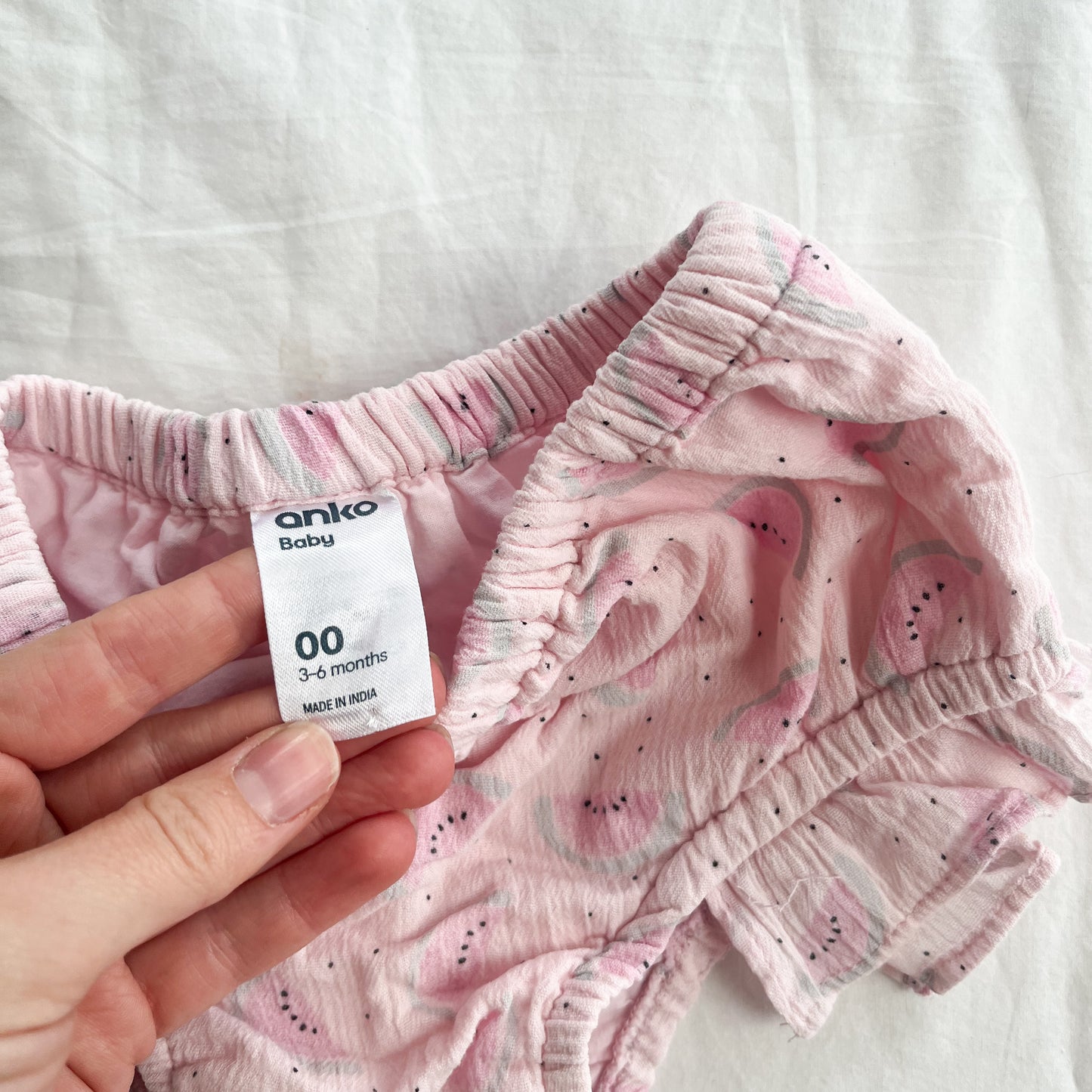 Watermelon nappy cover, 3-6m