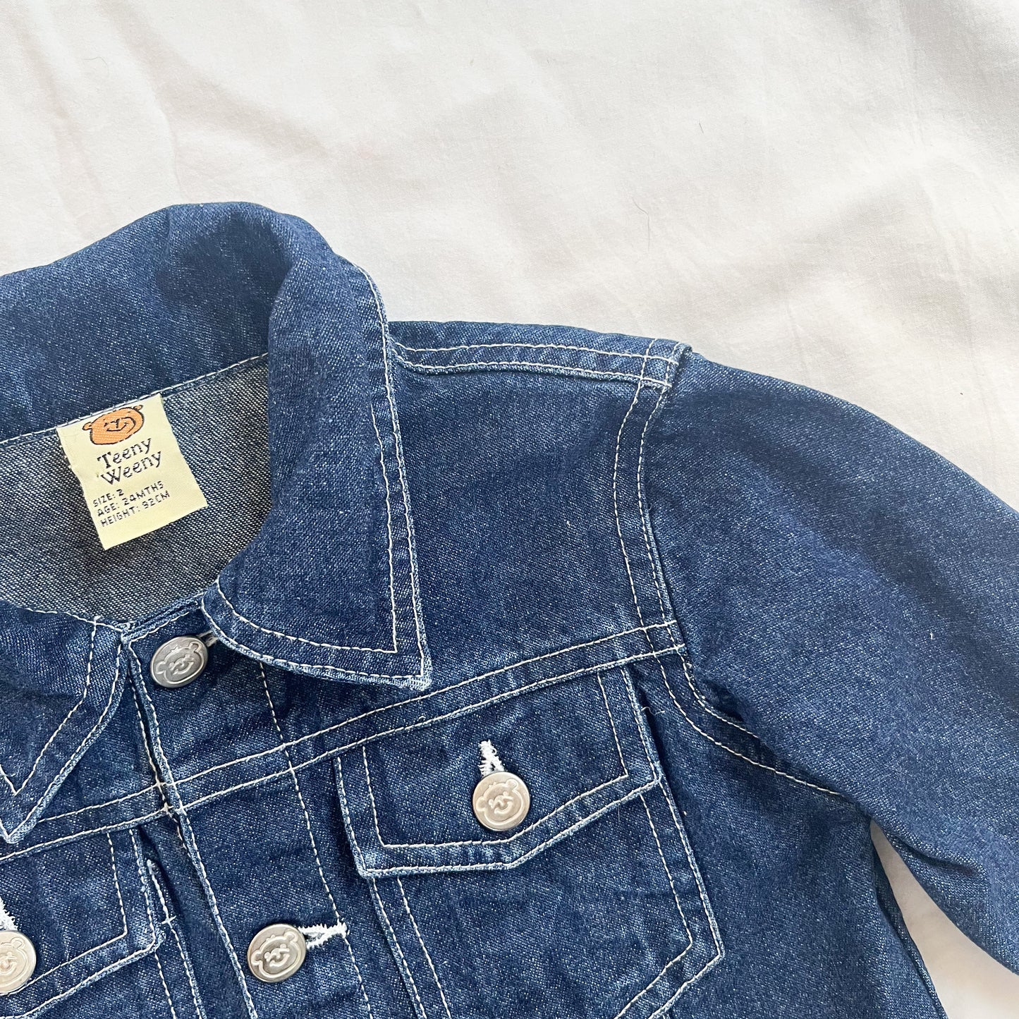 Vintage teeny weeny denim jacket, size 2