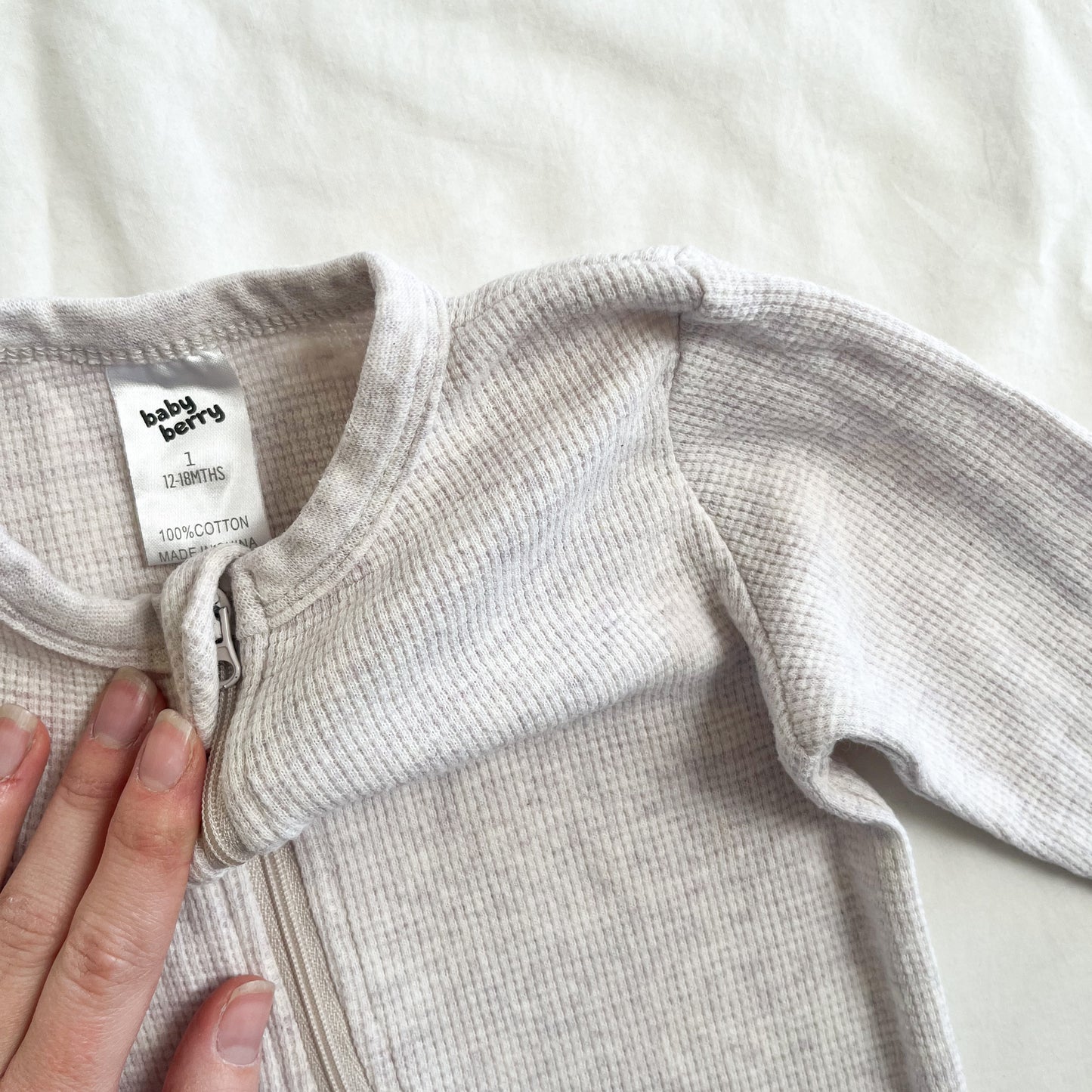 Baby berry growsuit, size 1