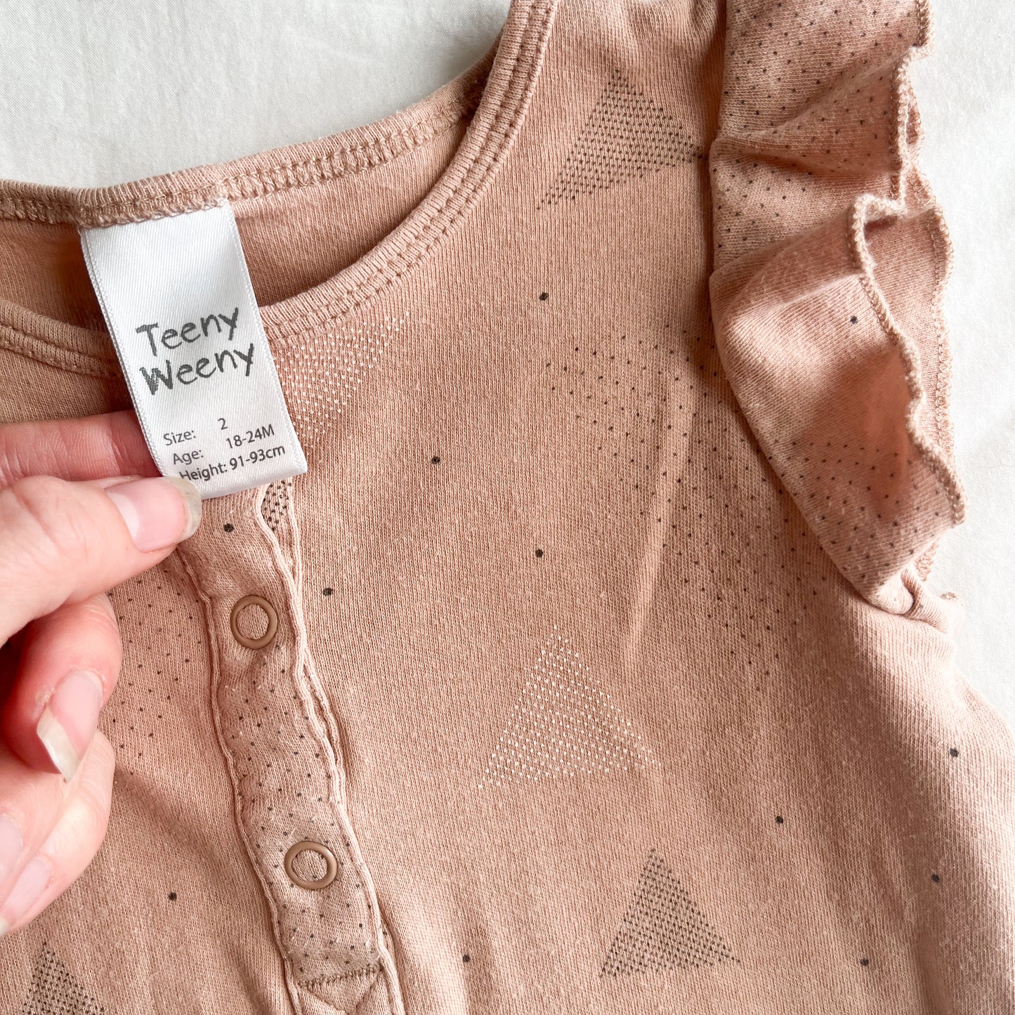 Teeny weeny romper, size 2