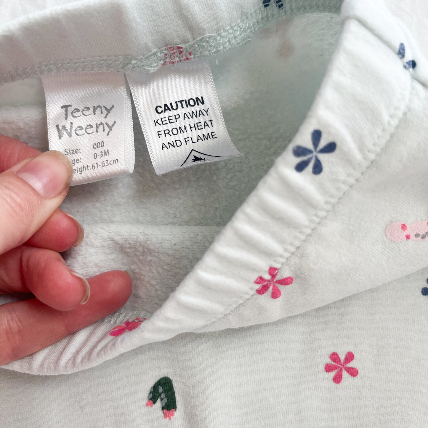 Teeny weeny fleece pant, 0-3m