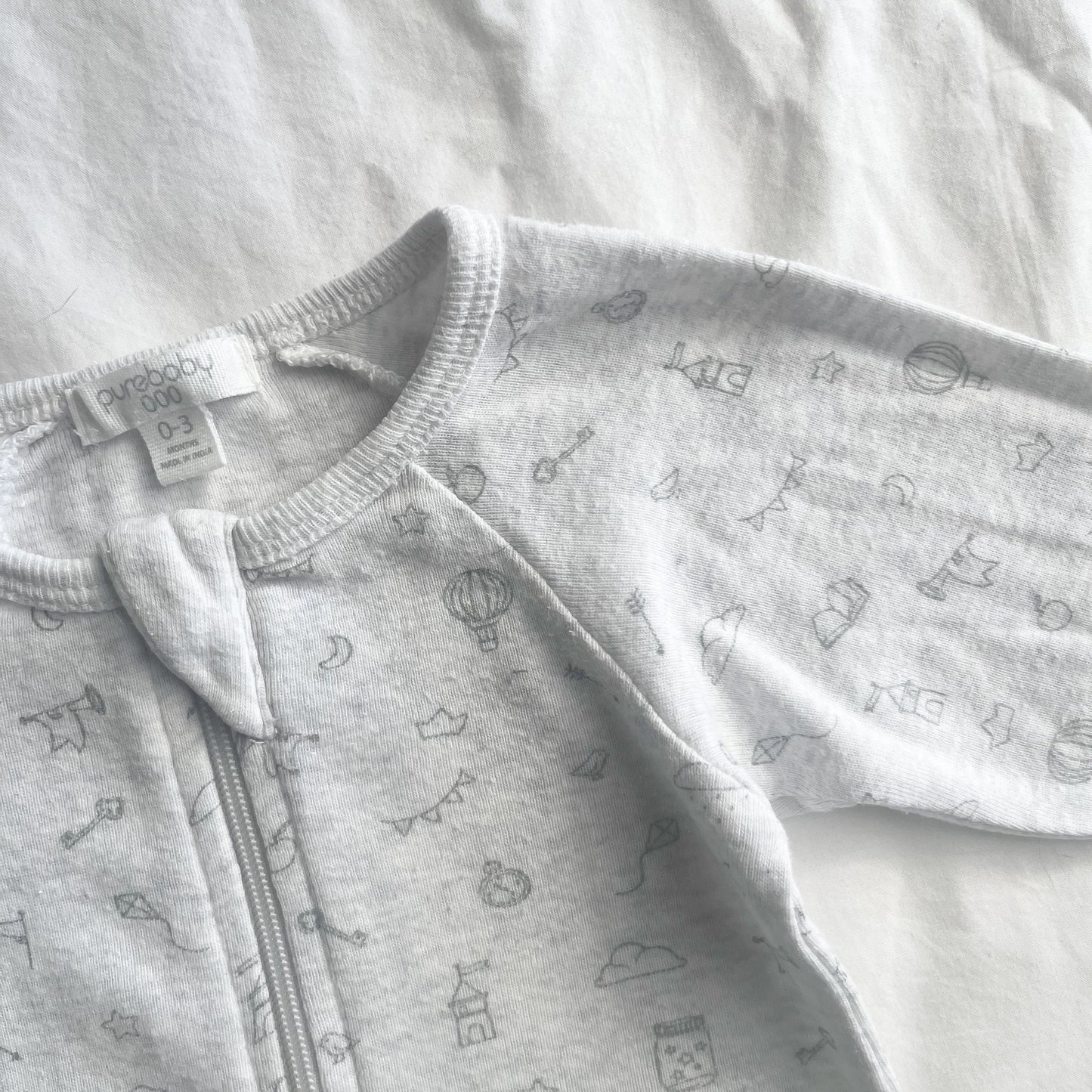 Pure baby sleepsuit, 0-3m