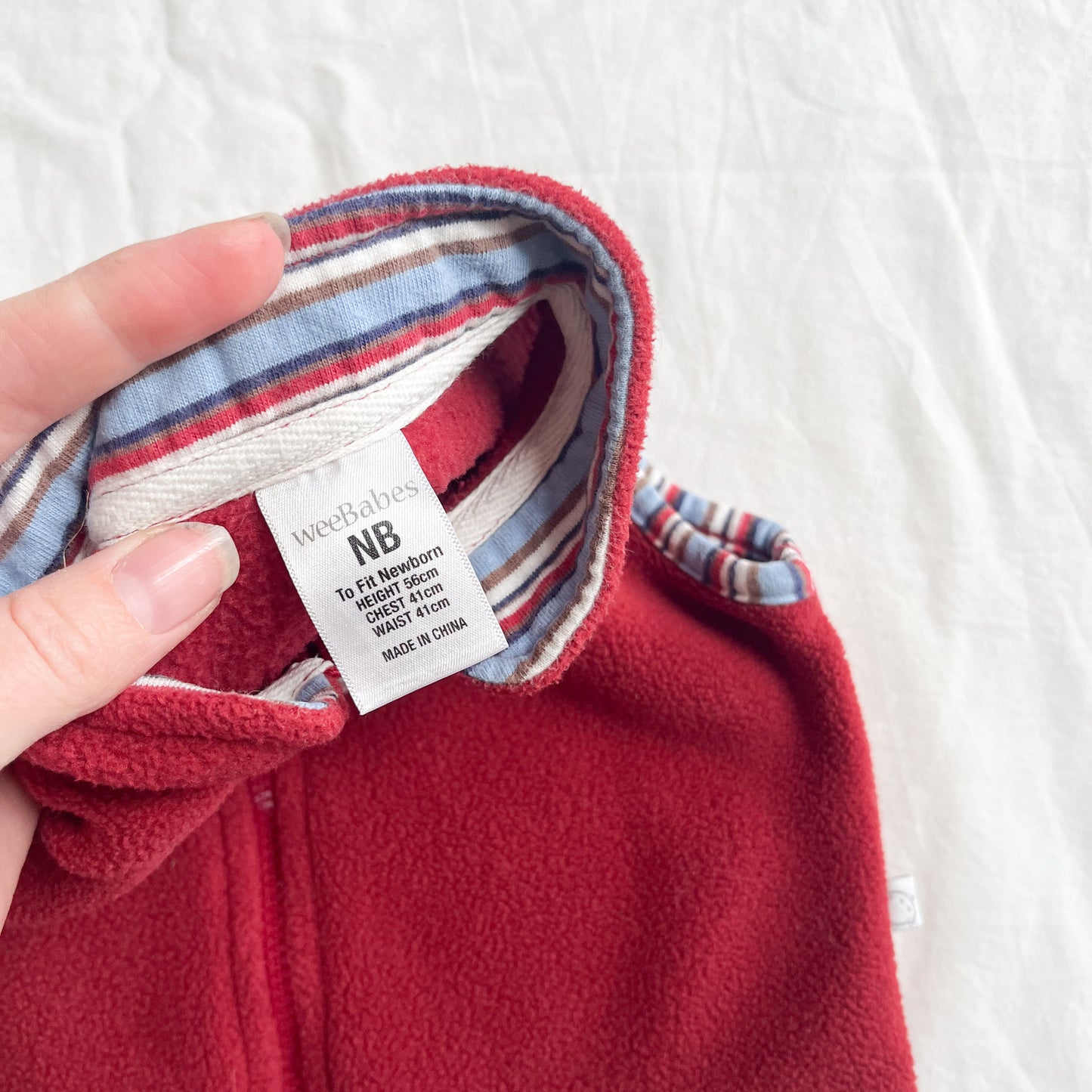 Wee babes fleece vest, NB