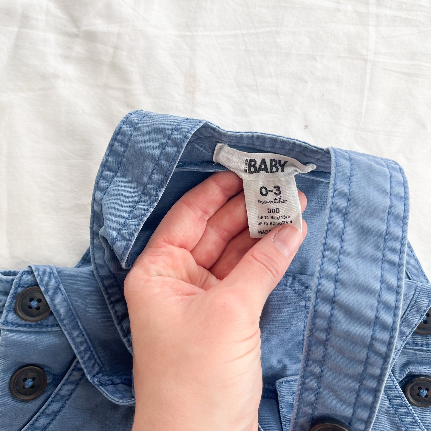 Cotton on overalls, 0-3m