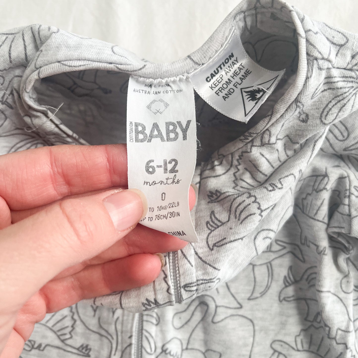 Cotton on sleepsuit, 6-12m