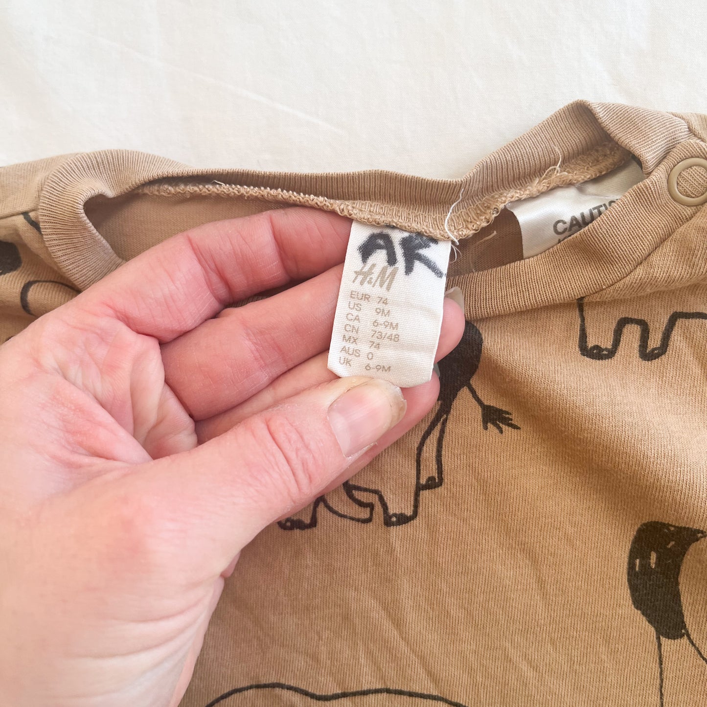 H&M top, 6-12m