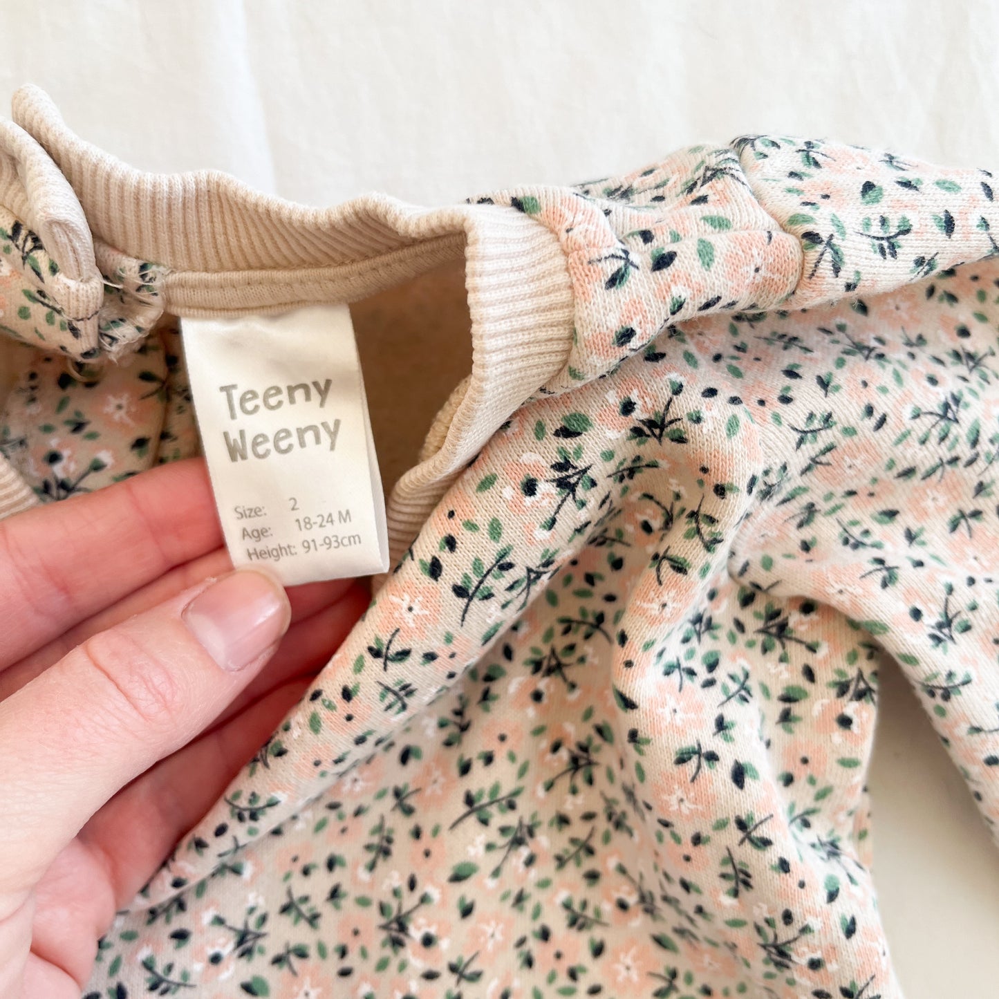 Teeny weeny fleece dress, size 2