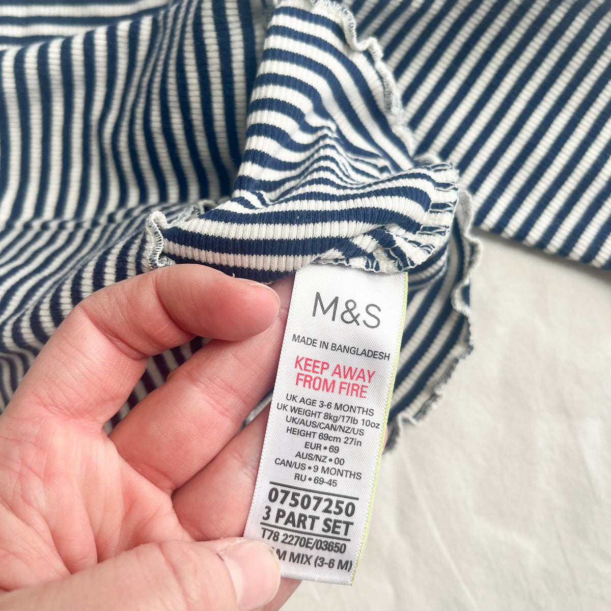 M&S top, 3-6m