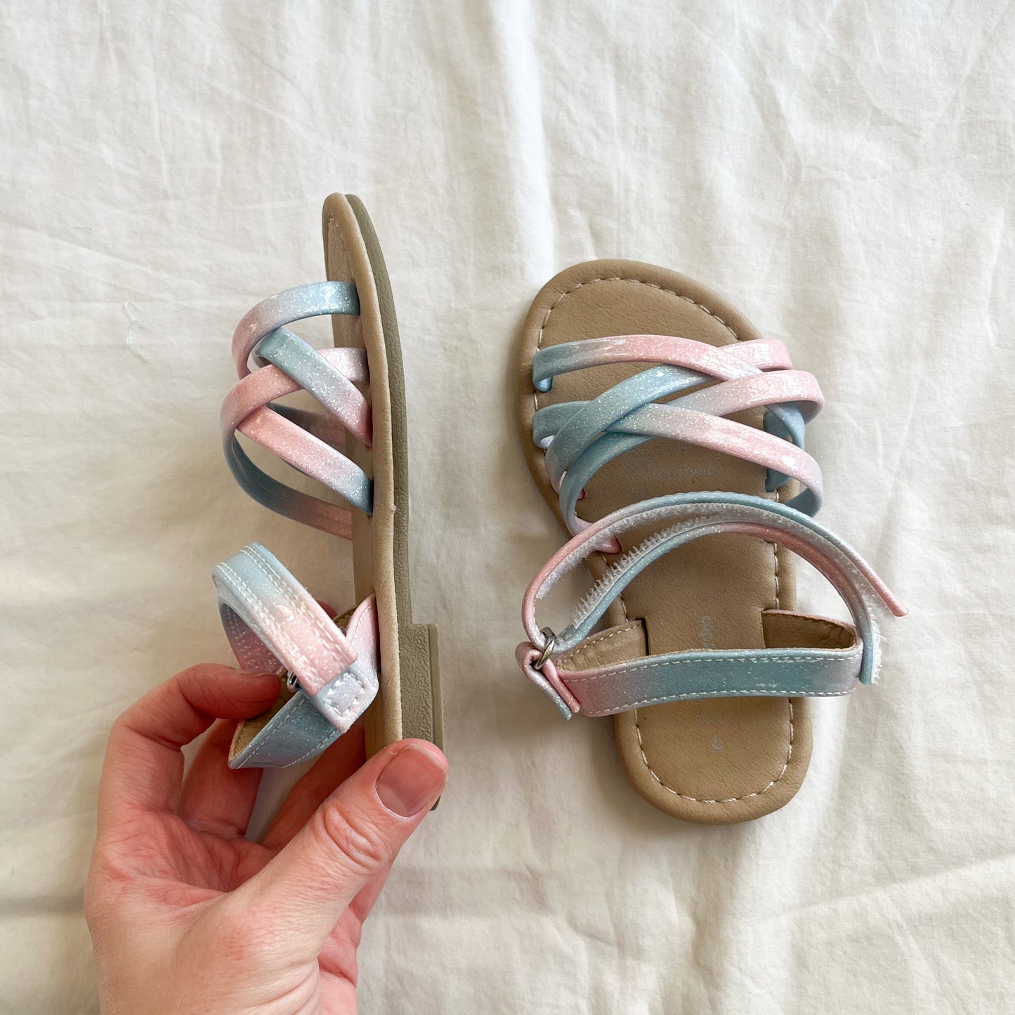 Glitter sandal, US 6