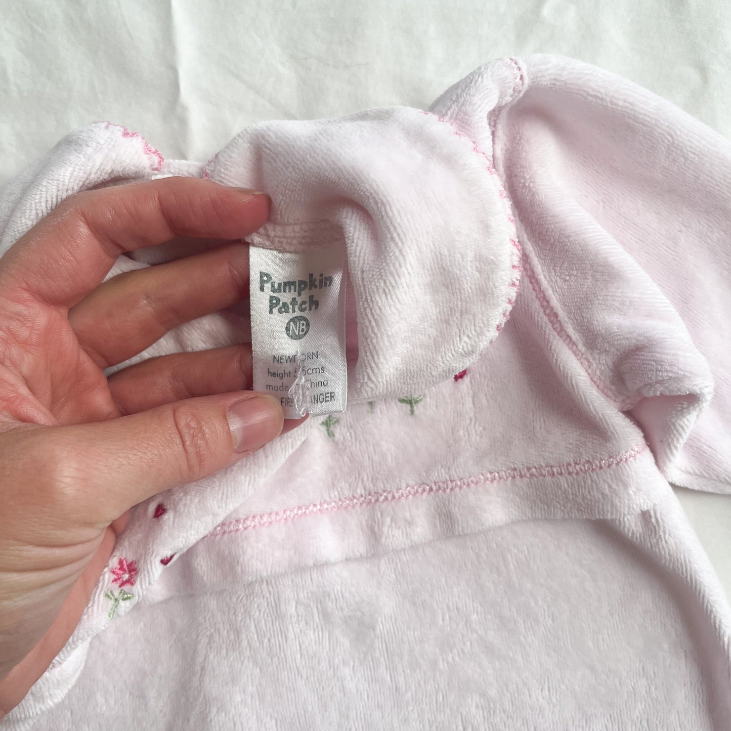 Pumpkin patch sleepsuit, NB