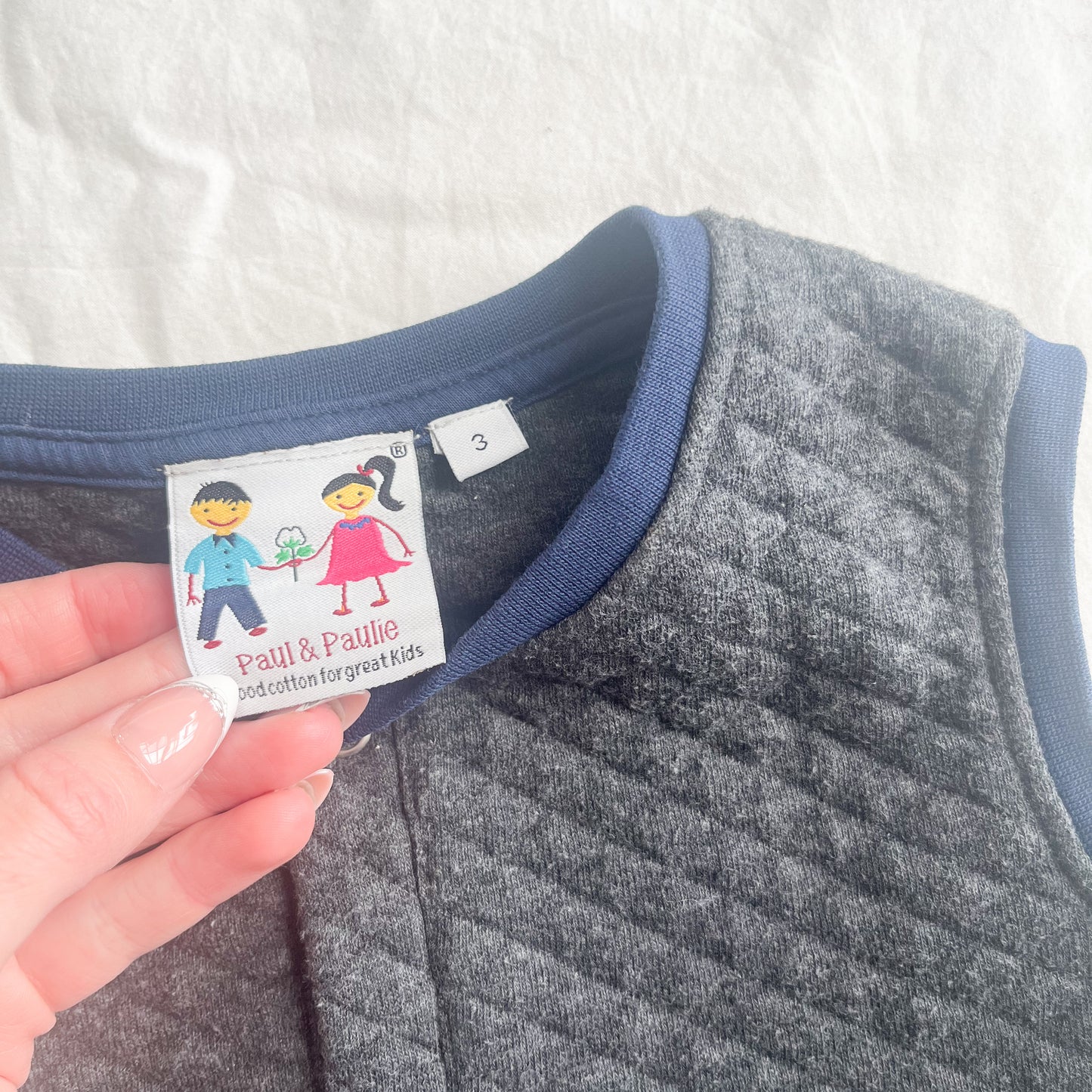Paul and Paulie vest, size 3