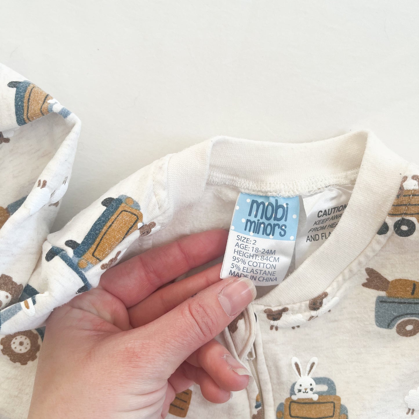 Mobi minors sleepsuit, size 2