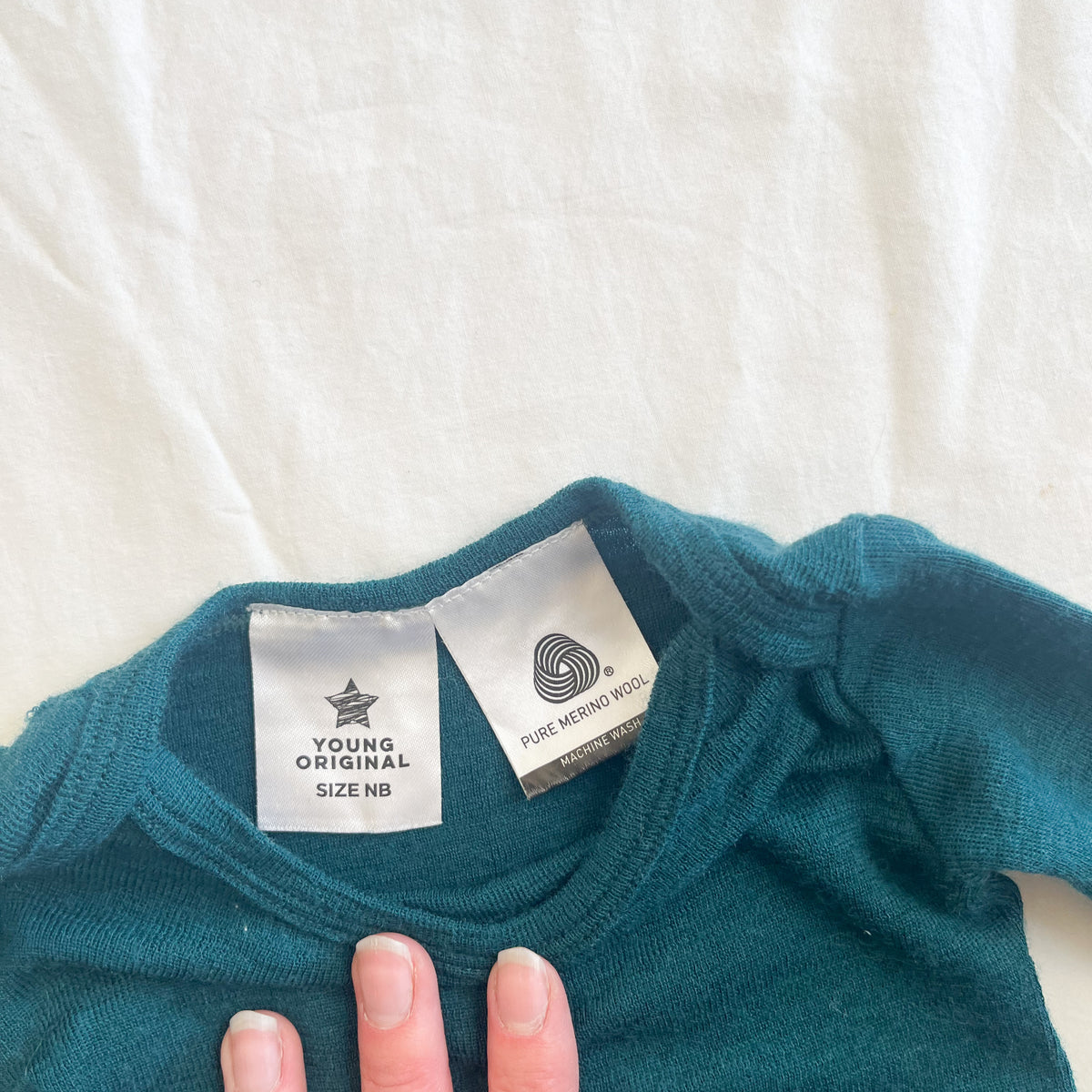 Young original merino bodysuit, NB