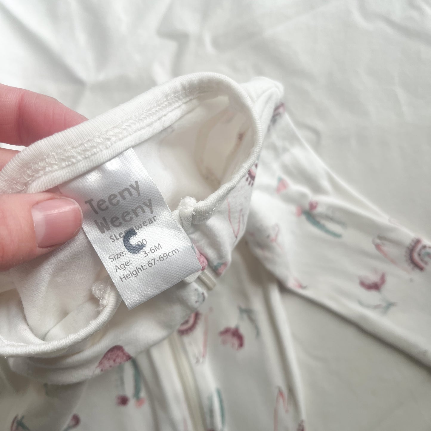 Teeny weeny sleepsuit, 3-6m