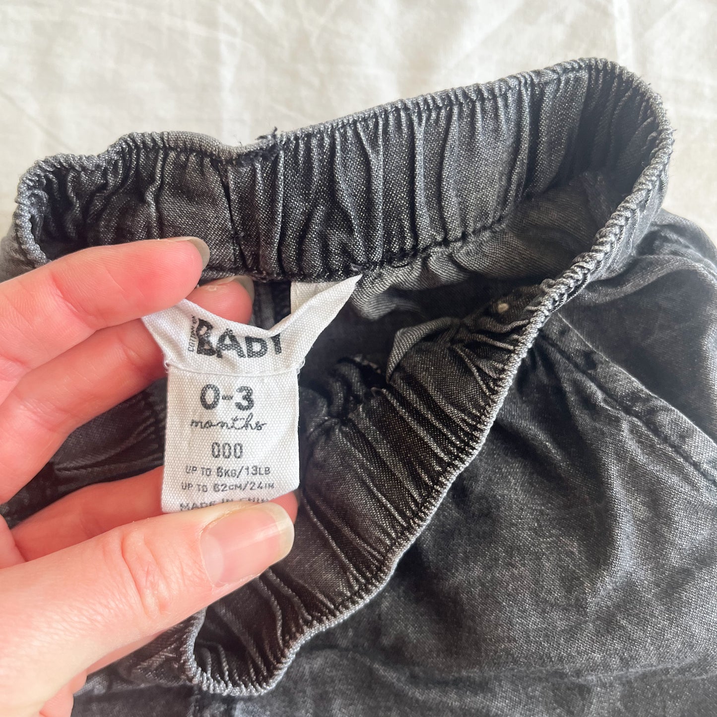 Cotton shorts, 0-3m