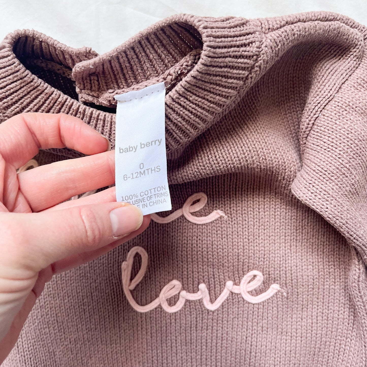 Baby berry jumper, 6-12m