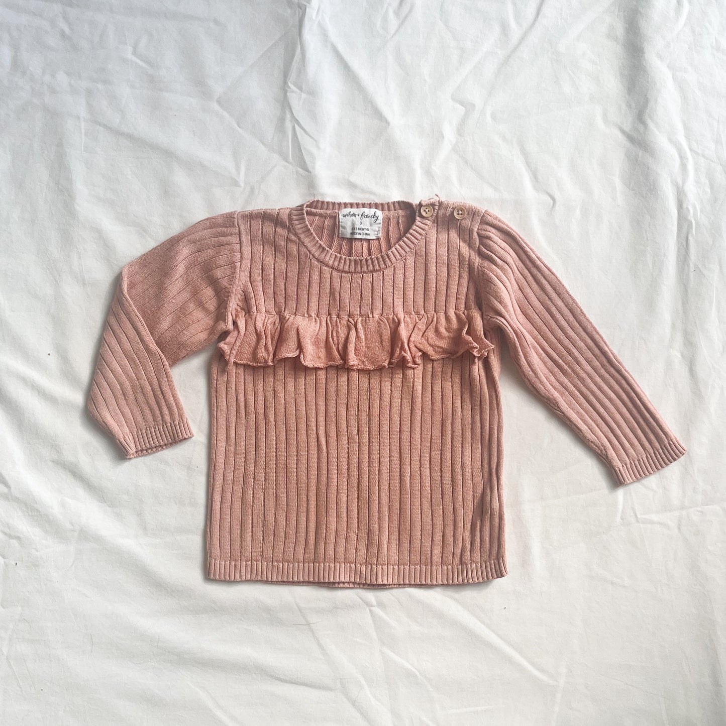 Wilson & frenchy top, 6-12m
