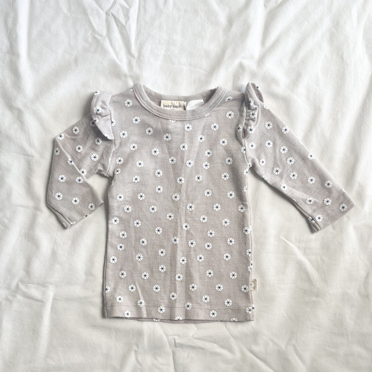 Baby berry merino top, 0-3m
