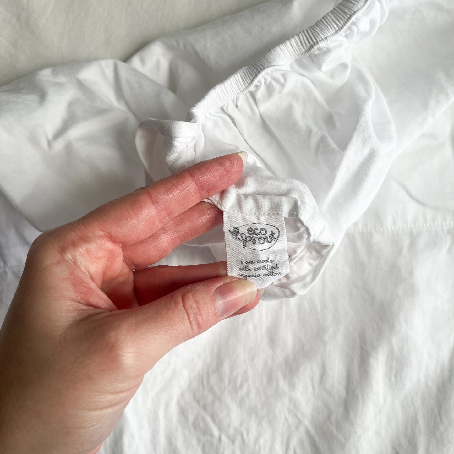 Eco sprout bassinet sheet (elasticated bottom)