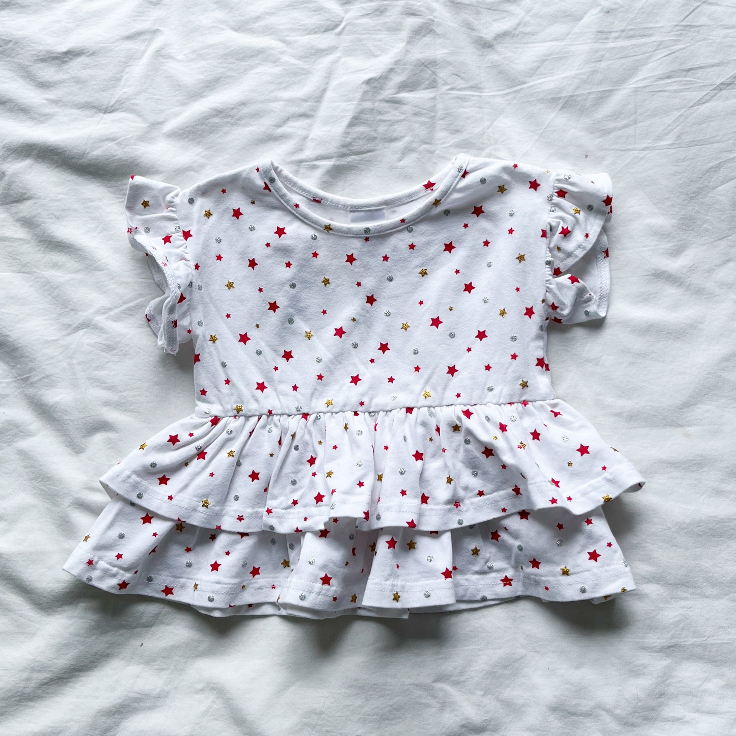 Teeny weeny Christmas top, 6-9m