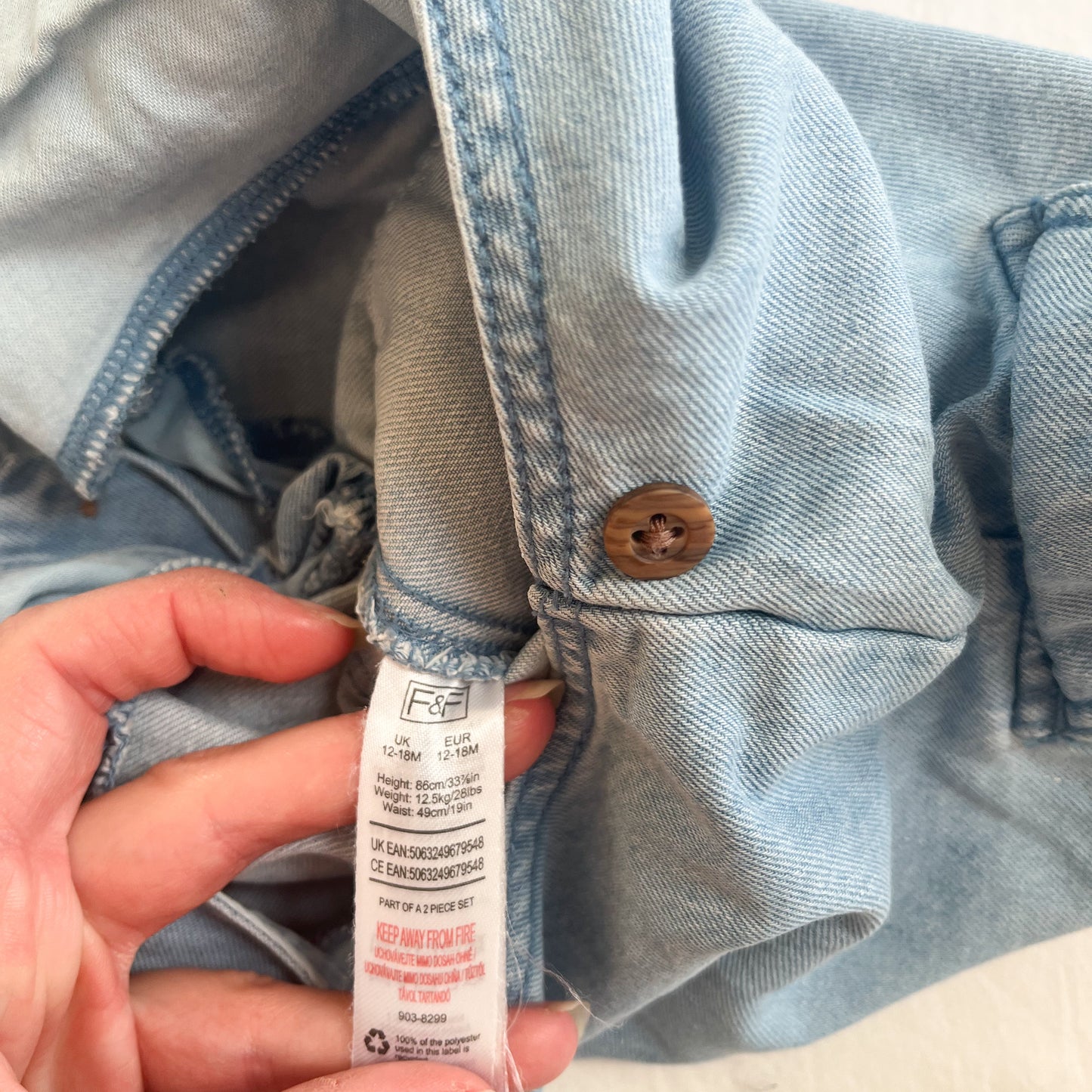 F&F overalls, size 1