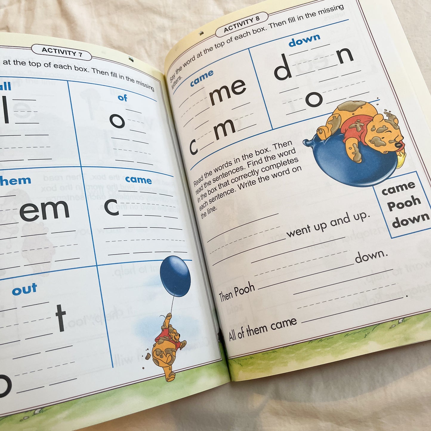 Winnie the Pooh learning book