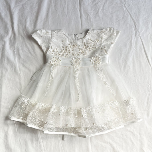 White occasion dress, size 1