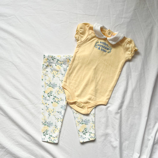 Tangerine baby set, 3-6m