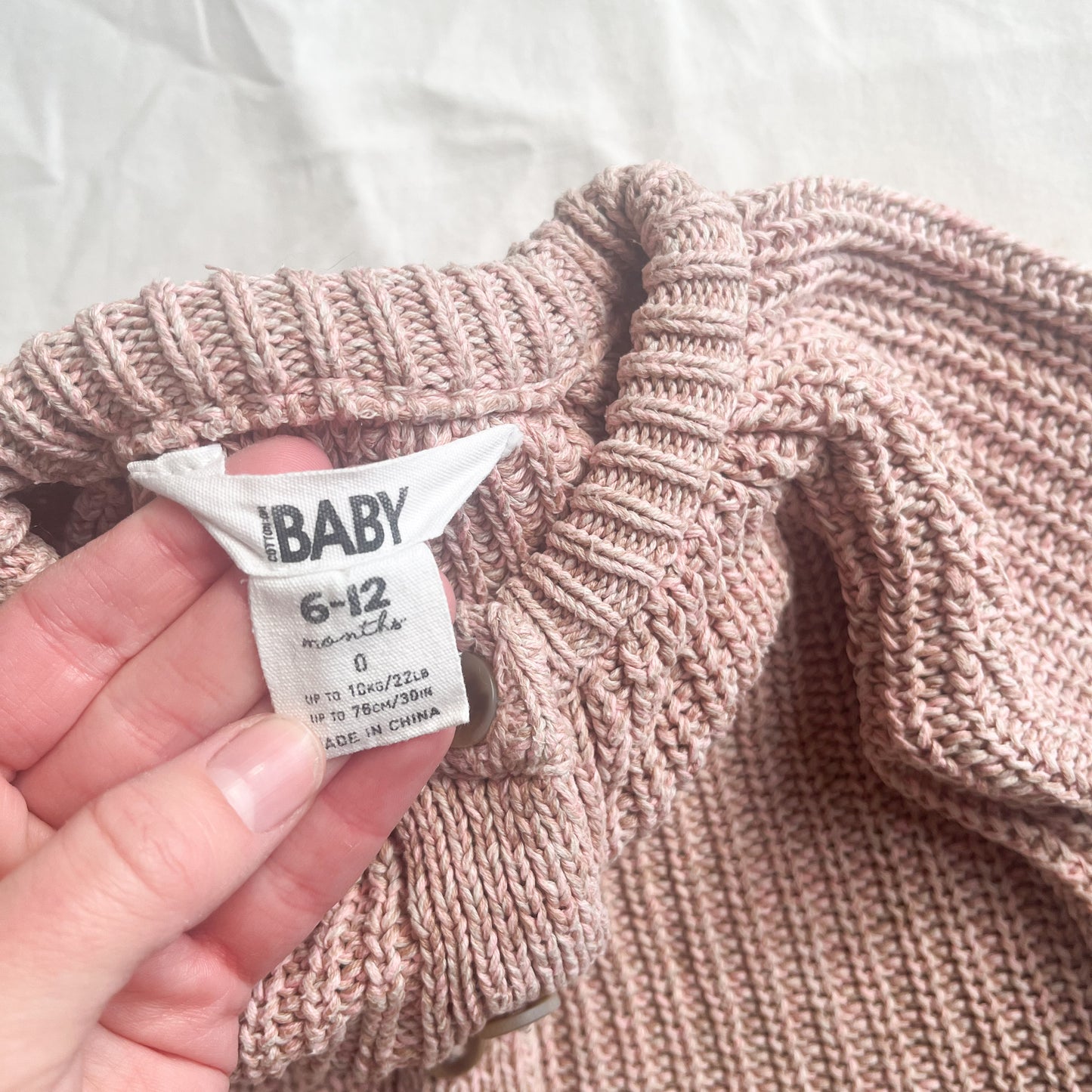 Cotton on baby cardi, 6-12m