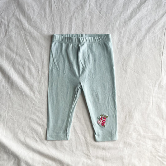 Blue leggings, 3-6m