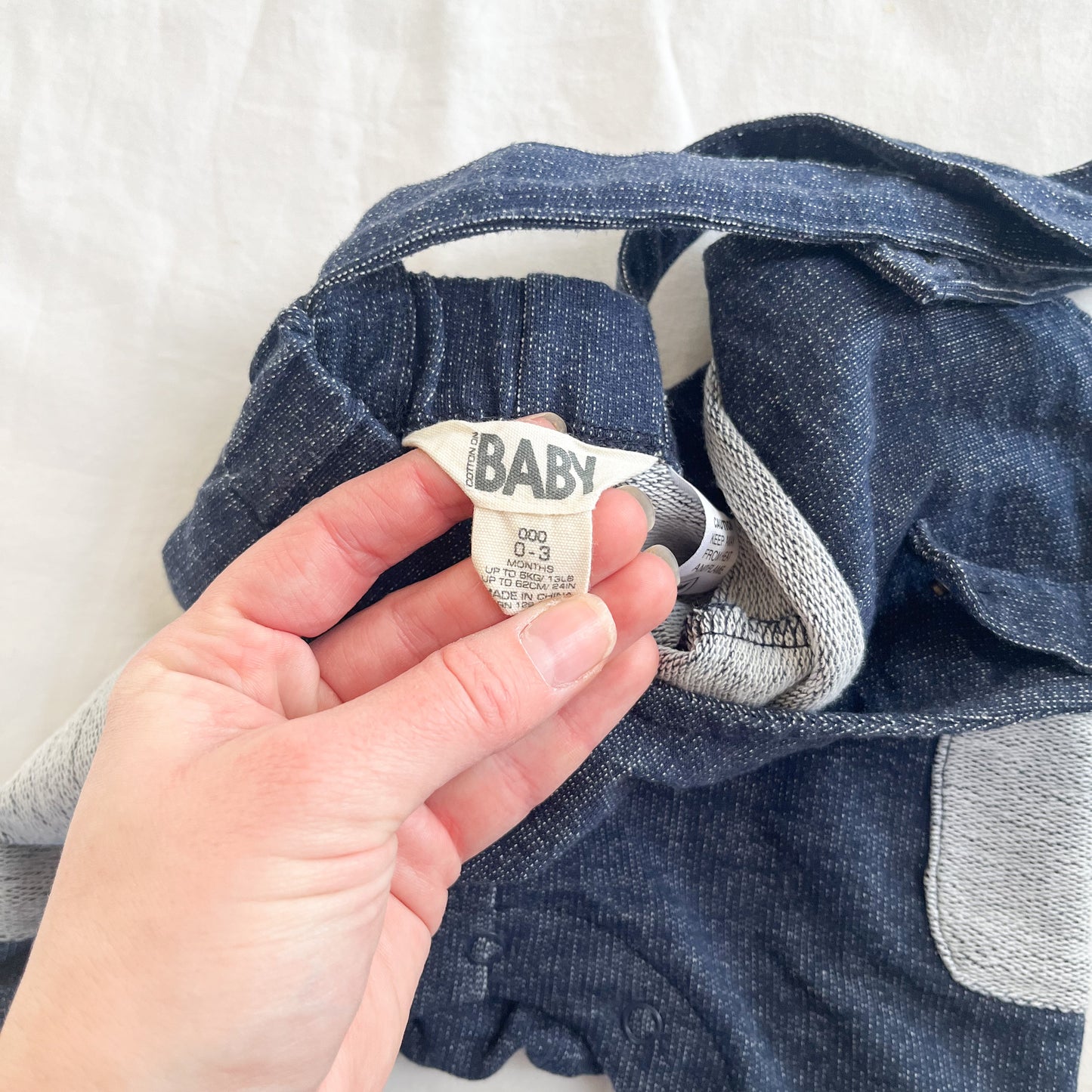 Cotton on overalls, 0-3m