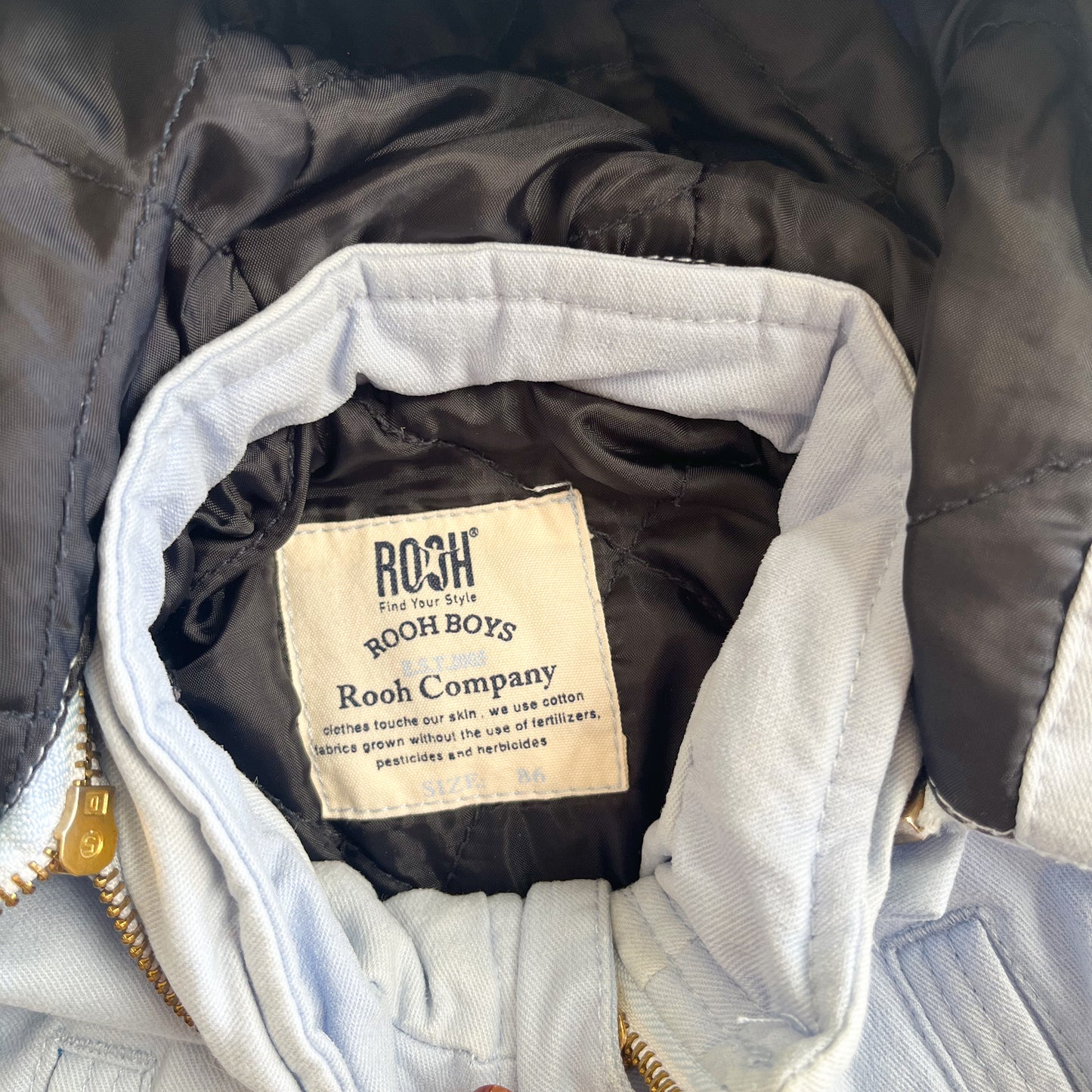 Rooh company jacket, aprox size 1