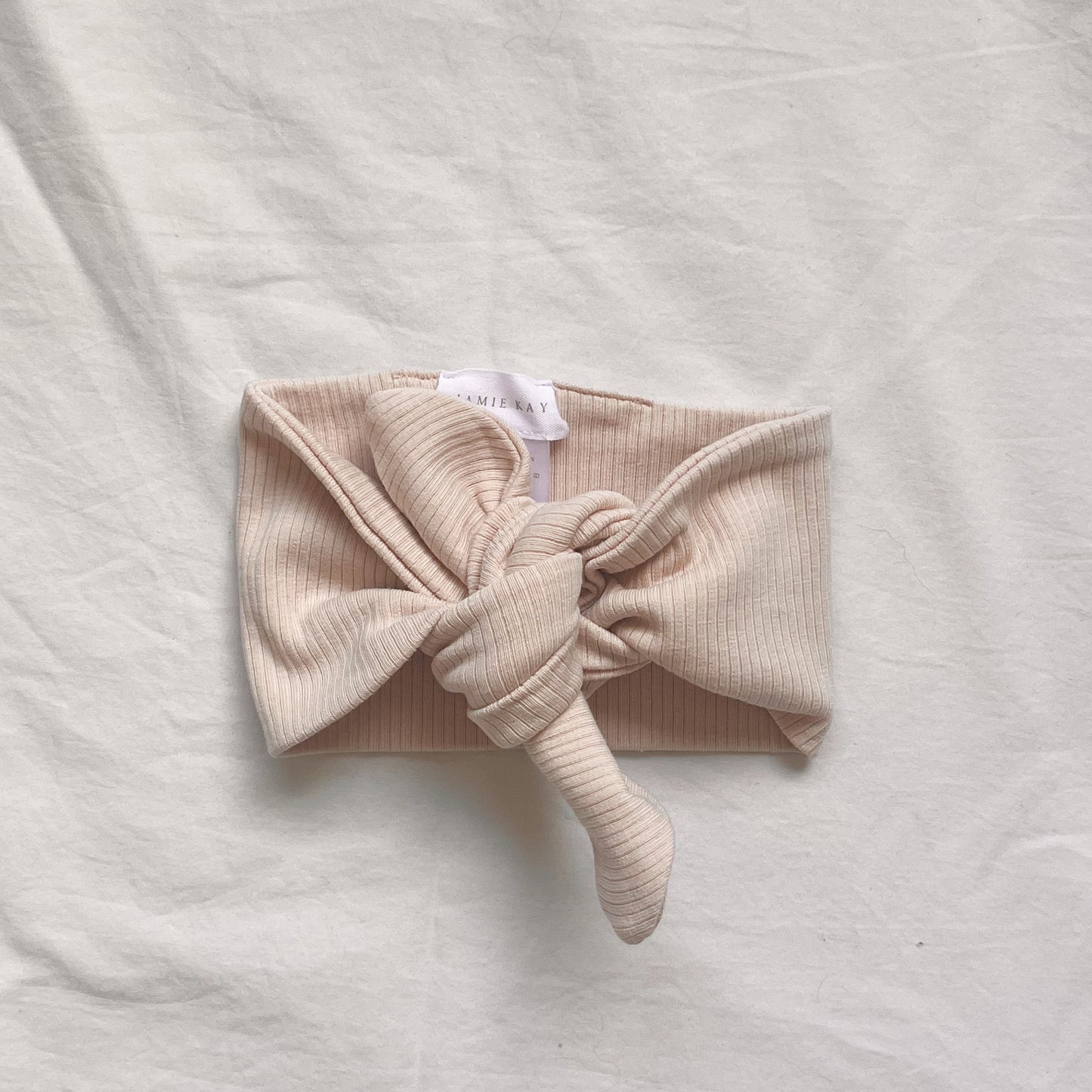 Jaime Kay baby head tie