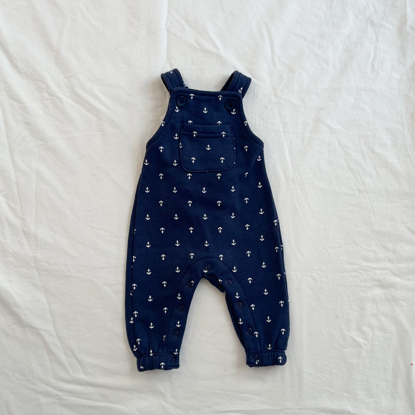 Teeny weeny fleece overalls, NB