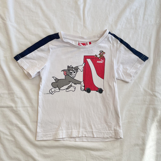 Puma Tom & Jerry tee, size 5 (more like a 4)