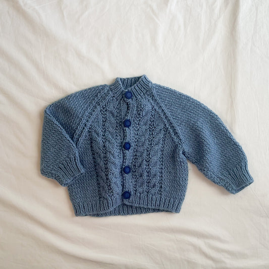 Hand knit cardi, 3-6m