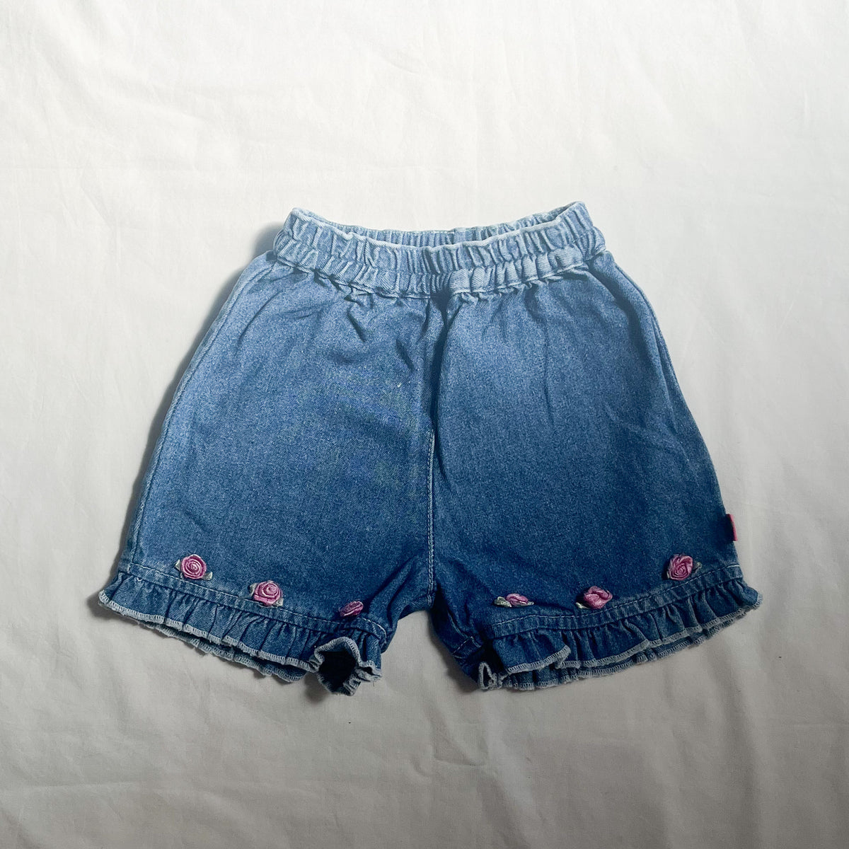 Little pumpkins denim shorts, 6-12m