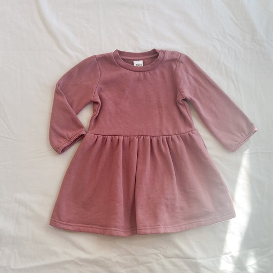 Teeny weeny fleece dress, size 2