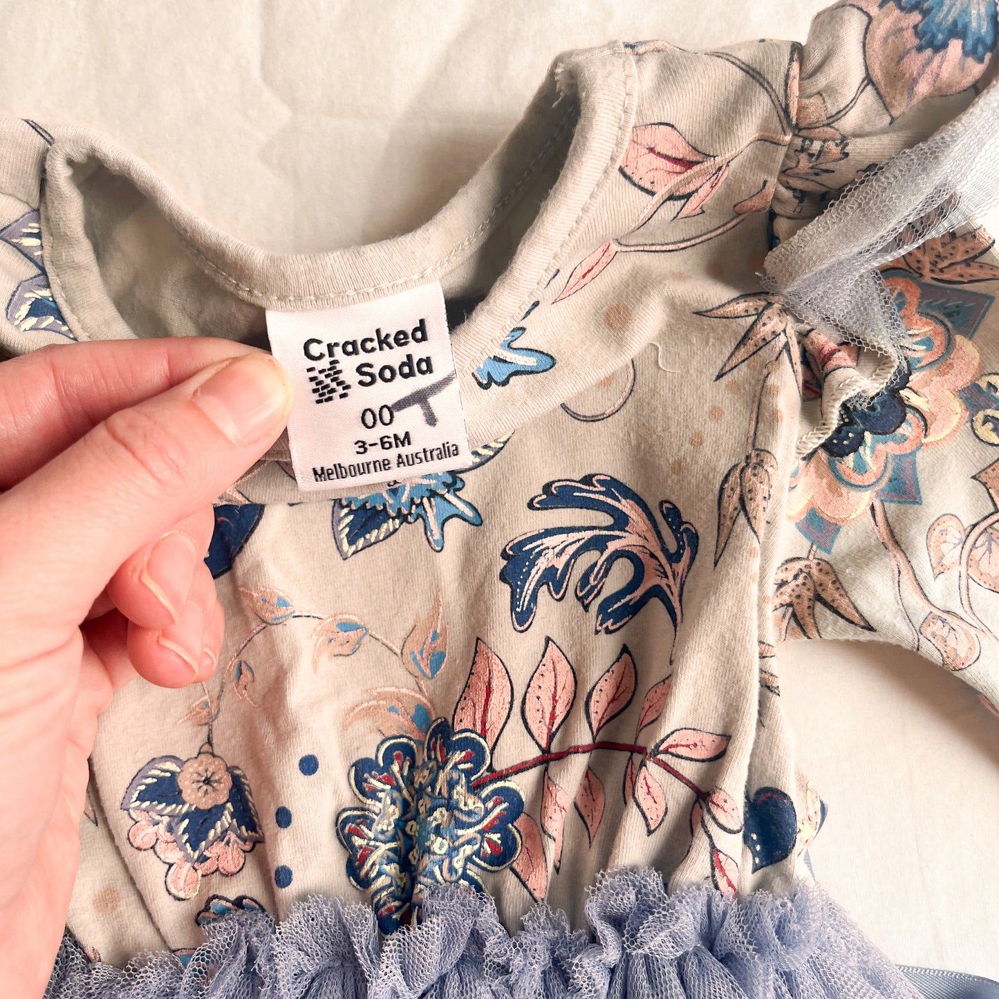 Cracked soda dress, 3-6m